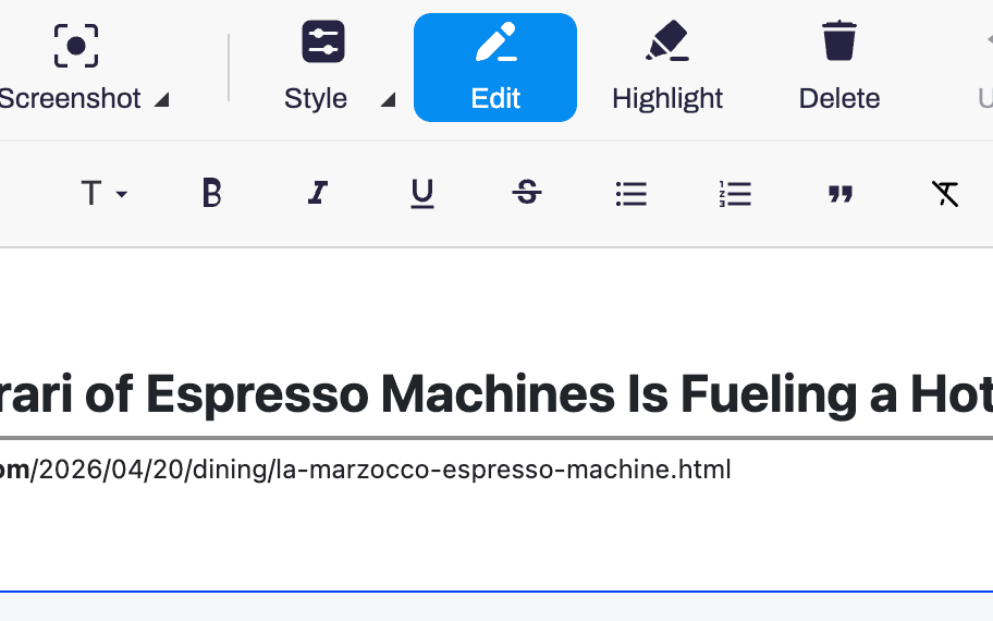 Edita lo que quieras en Chrome antes de guardar